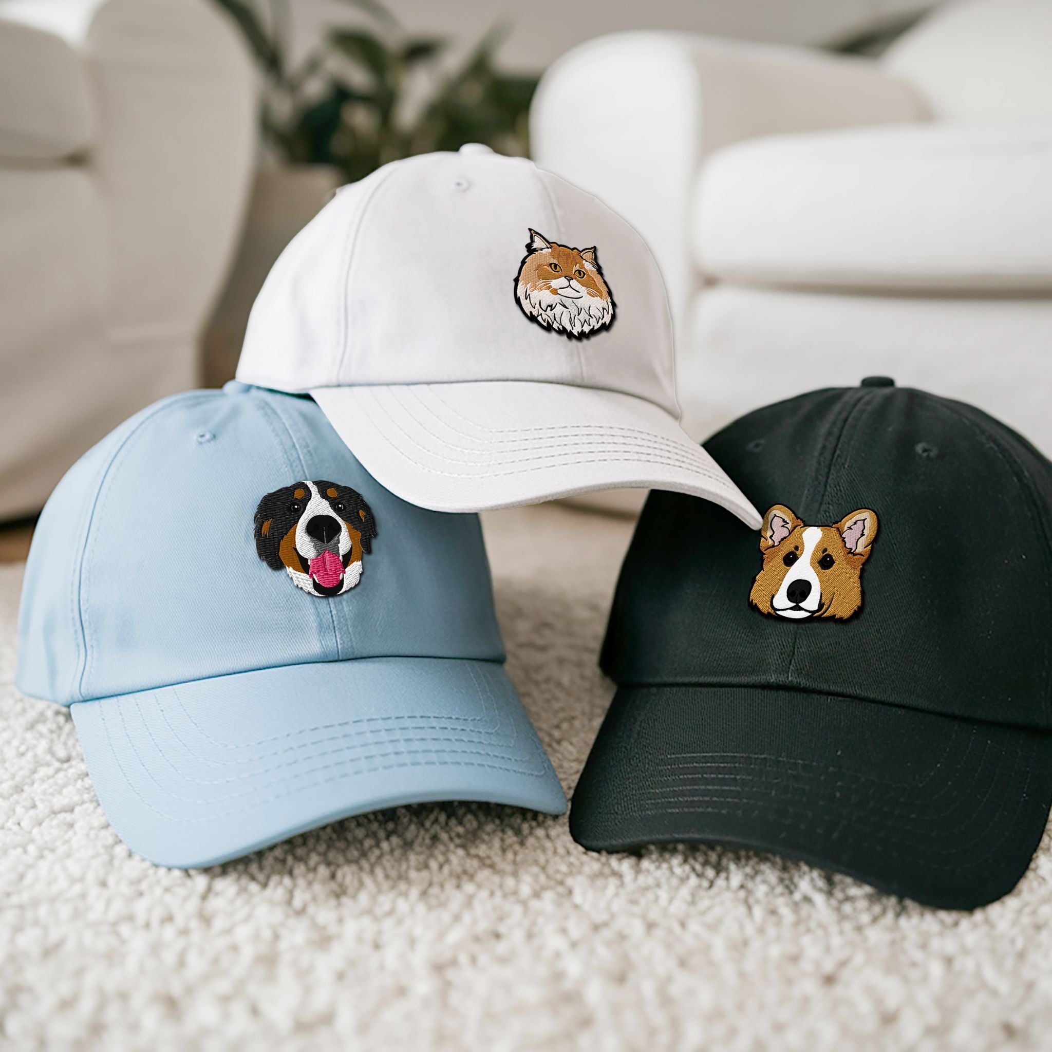 Custom Embroidered Pet Hat  - Pet Photo