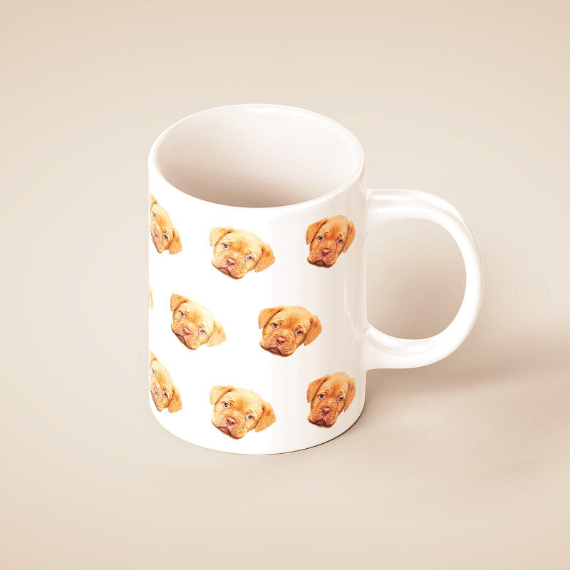 Custom Pet Photo Mug – Personalized Ceramic Mug with Your Dog or Cat Photo