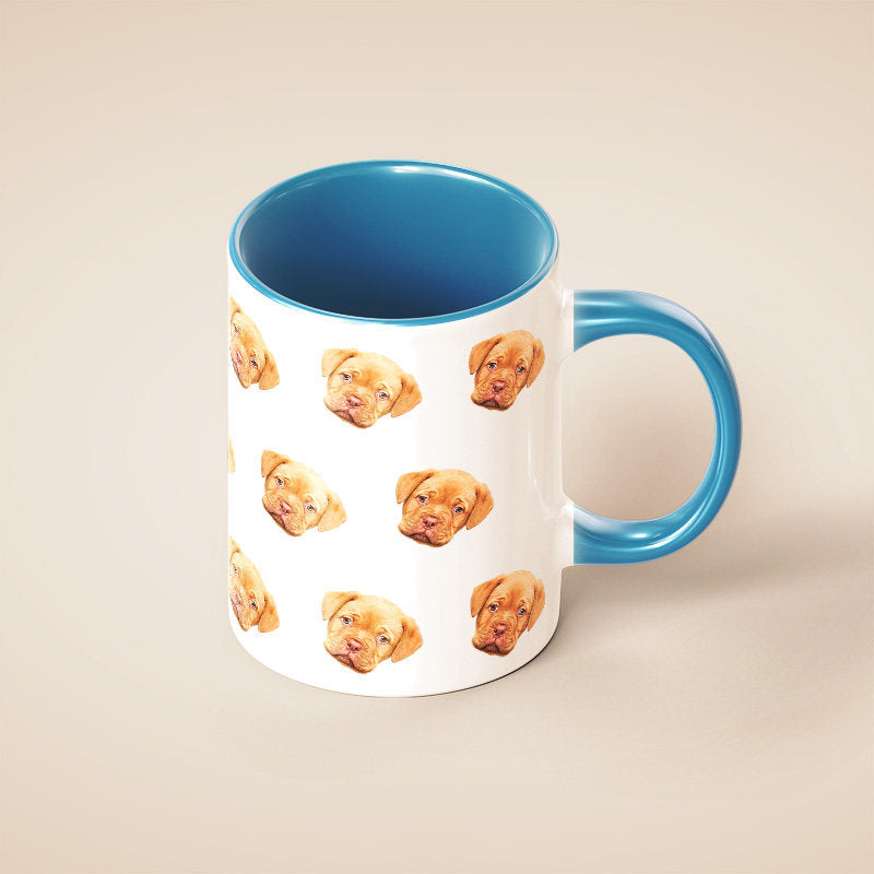 Custom Pet Photo Mug – Personalized Ceramic Mug with Your Dog or Cat Photo