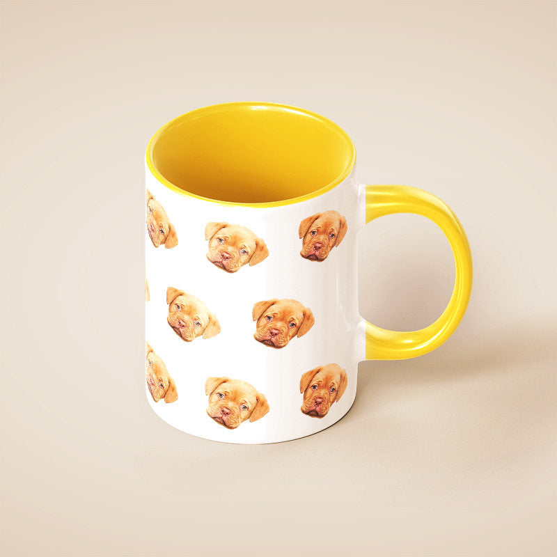 Custom Pet Photo Mug – Personalized Ceramic Mug with Your Dog or Cat Photo