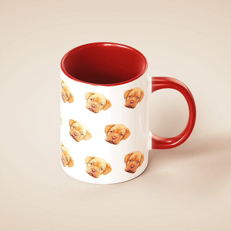 Custom Pet Photo Mug – Personalized Ceramic Mug with Your Dog or Cat Photo