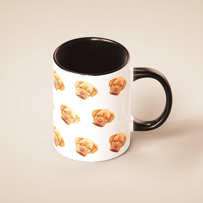 Custom Pet Photo Mug – Personalized Ceramic Mug with Your Dog or Cat Photo
