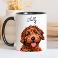 Custom Pet Photo Mug – Personalized Ceramic Mug with Your Dog or Cat Photo