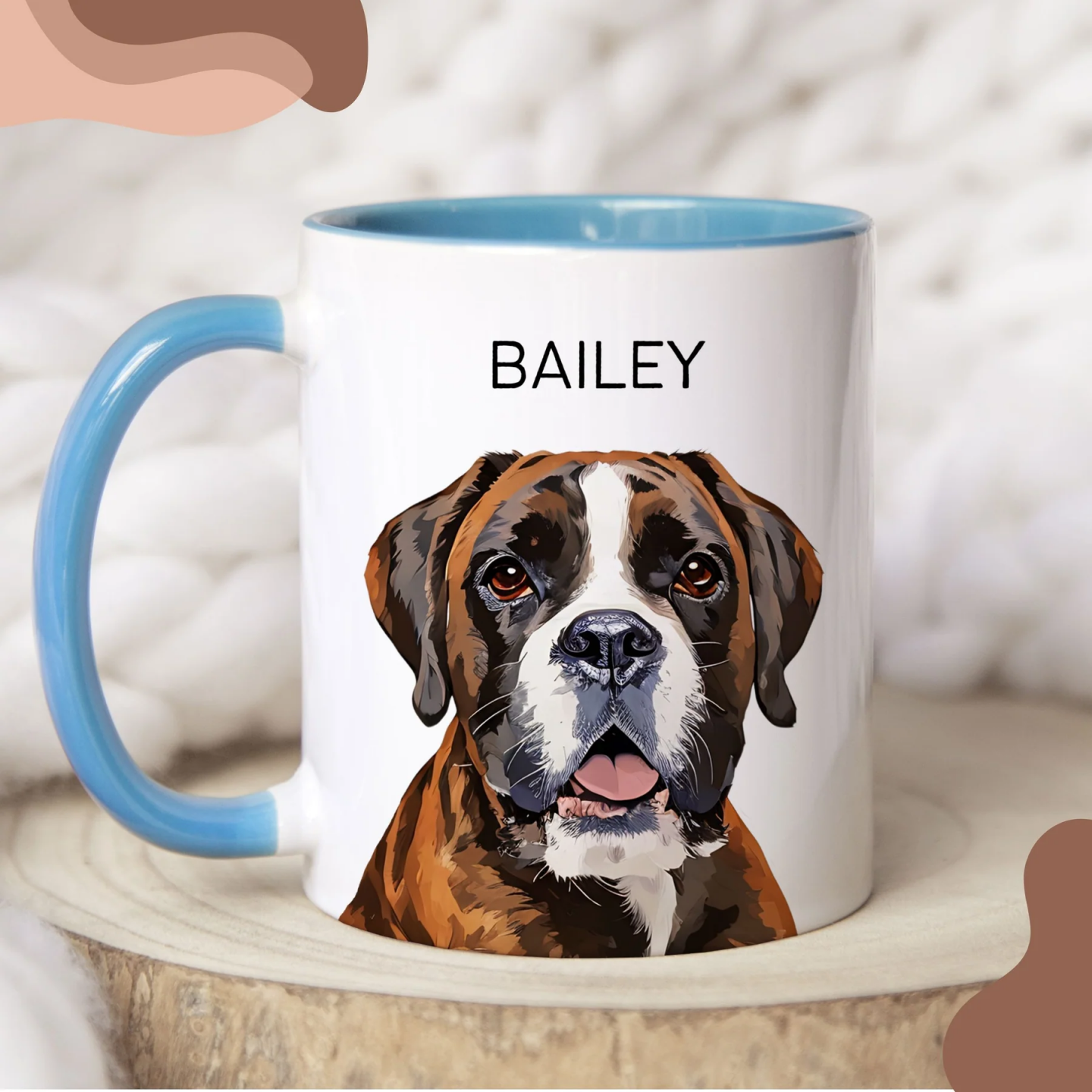Custom Pet Photo Mug – Personalized Ceramic Mug with Your Dog or Cat Photo
