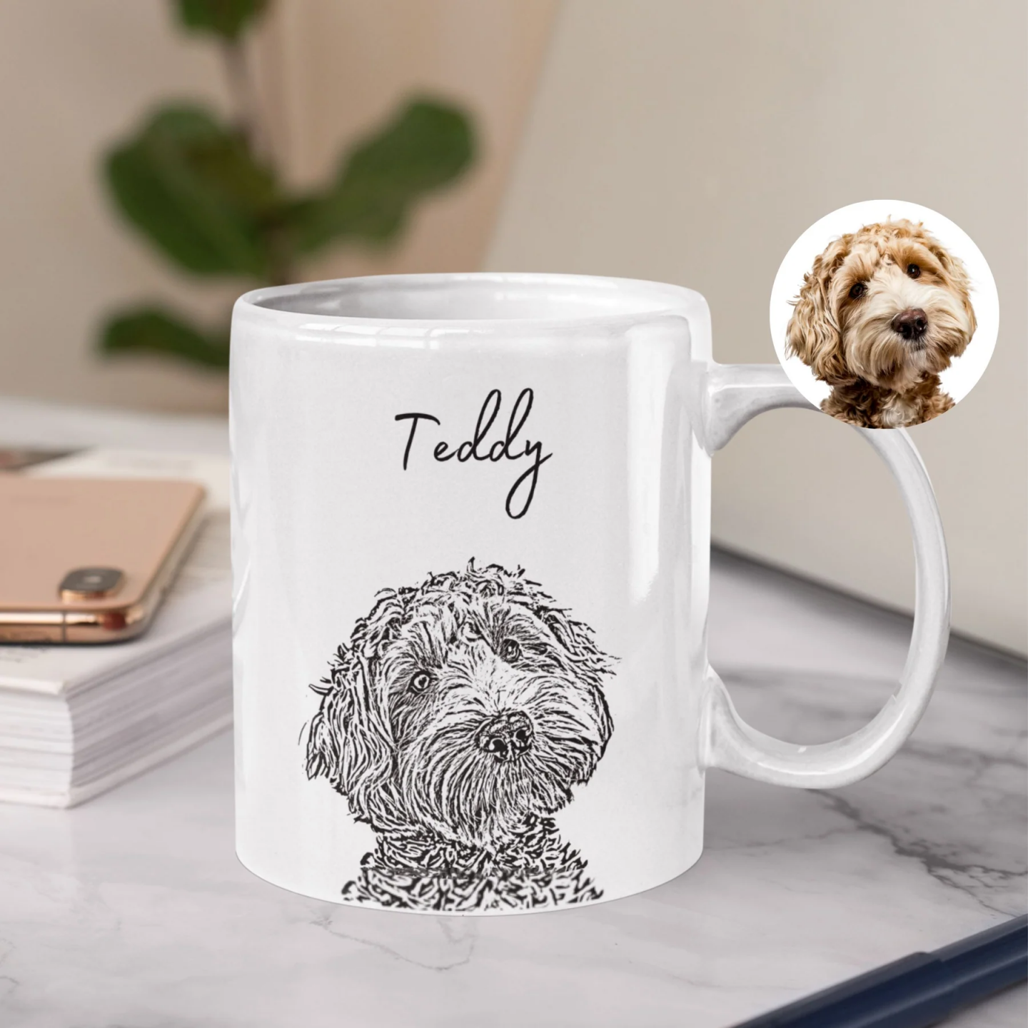 Custom Pet Photo Mug (Personalized from Your Photo)