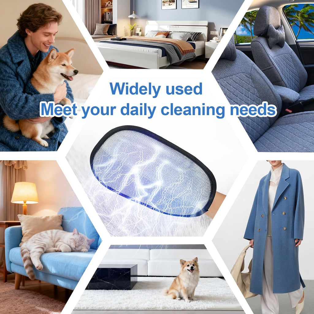 Premium Pet Hair Removal Glove – Reusable Electrostatic Grooming Tool for Clothes, Sofa & Carpet