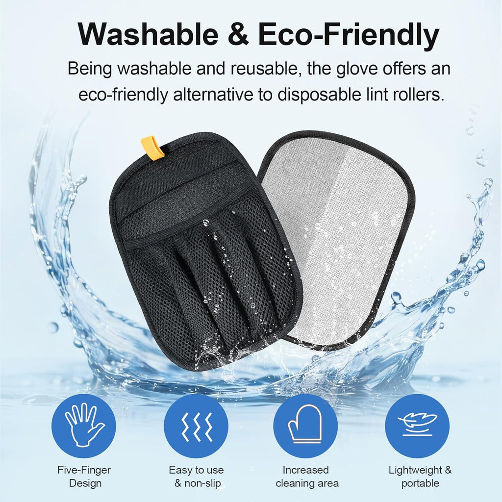 Premium Pet Hair Removal Glove – Reusable Electrostatic Grooming Tool for Clothes, Sofa & Carpet