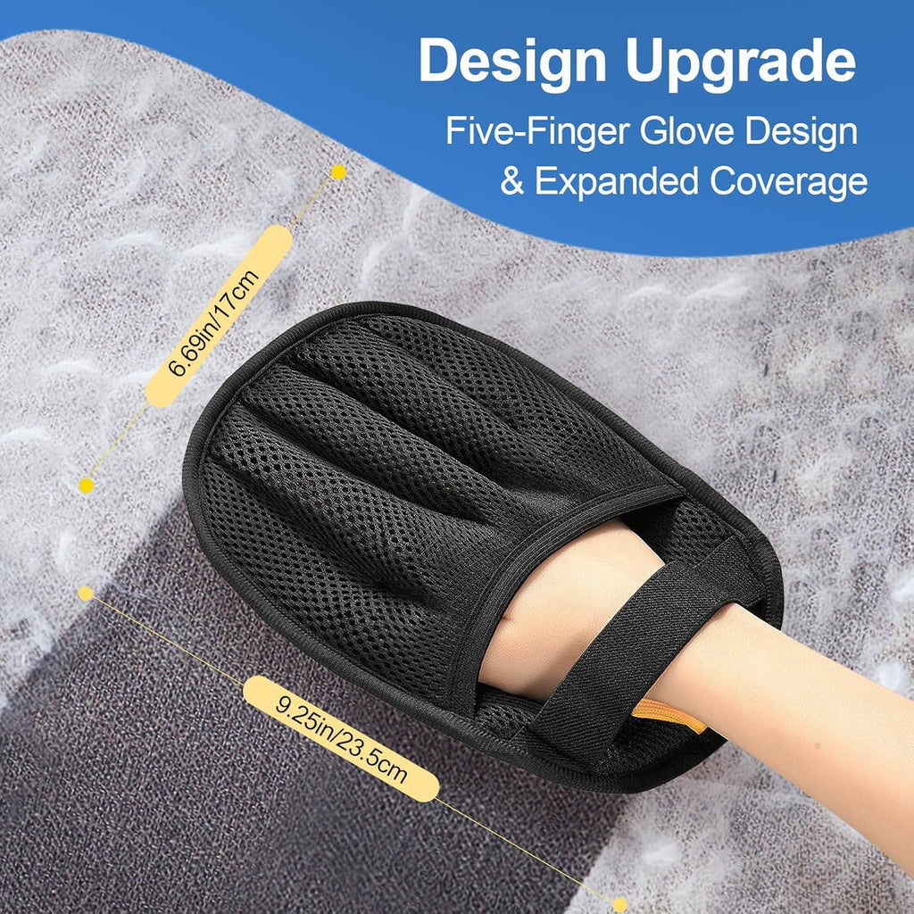 Premium Pet Hair Removal Glove – Reusable Electrostatic Grooming Tool for Clothes, Sofa & Carpet