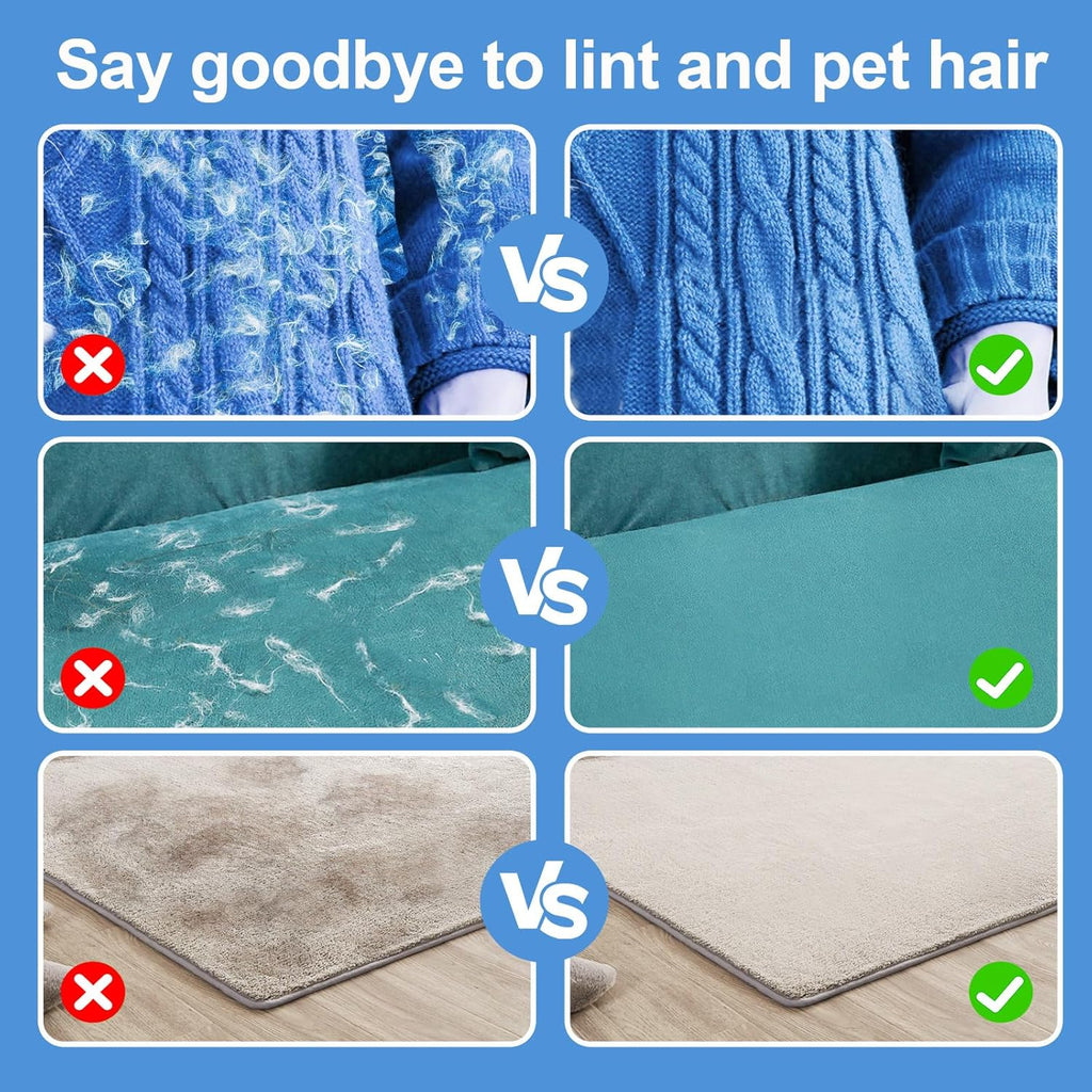 Premium Pet Hair Removal Glove – Reusable Electrostatic Grooming Tool for Clothes, Sofa & Carpet