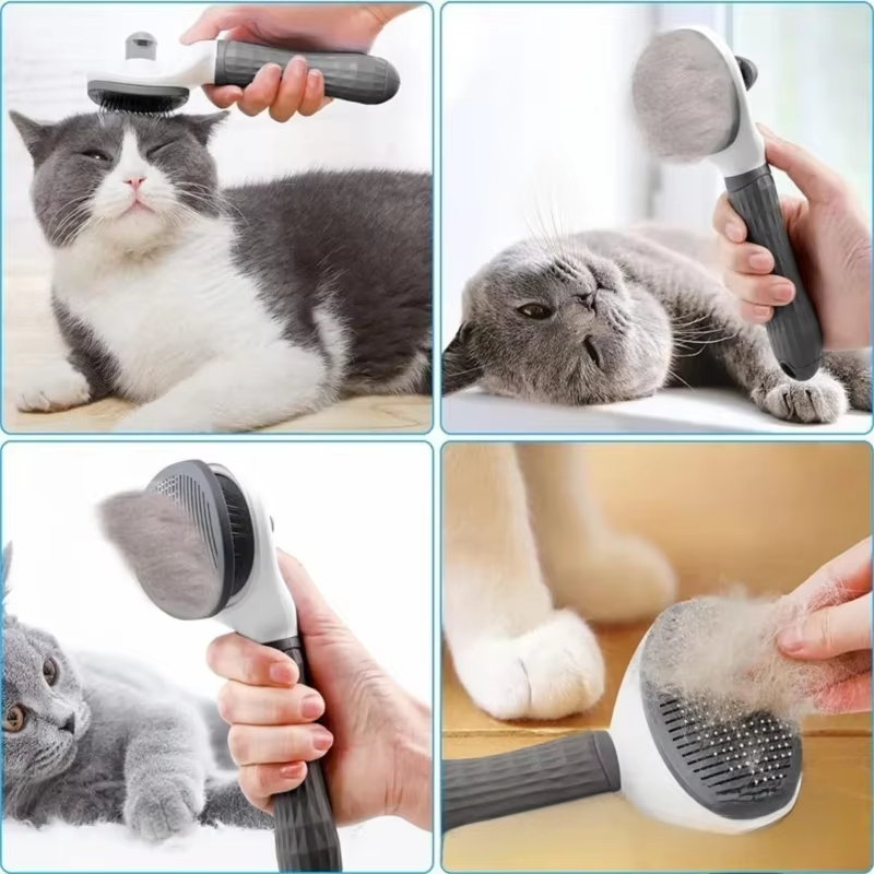 Premium Self-Cleaning Pet Hair Remover Brush – One-Click Fur Release for Dogs & Cats