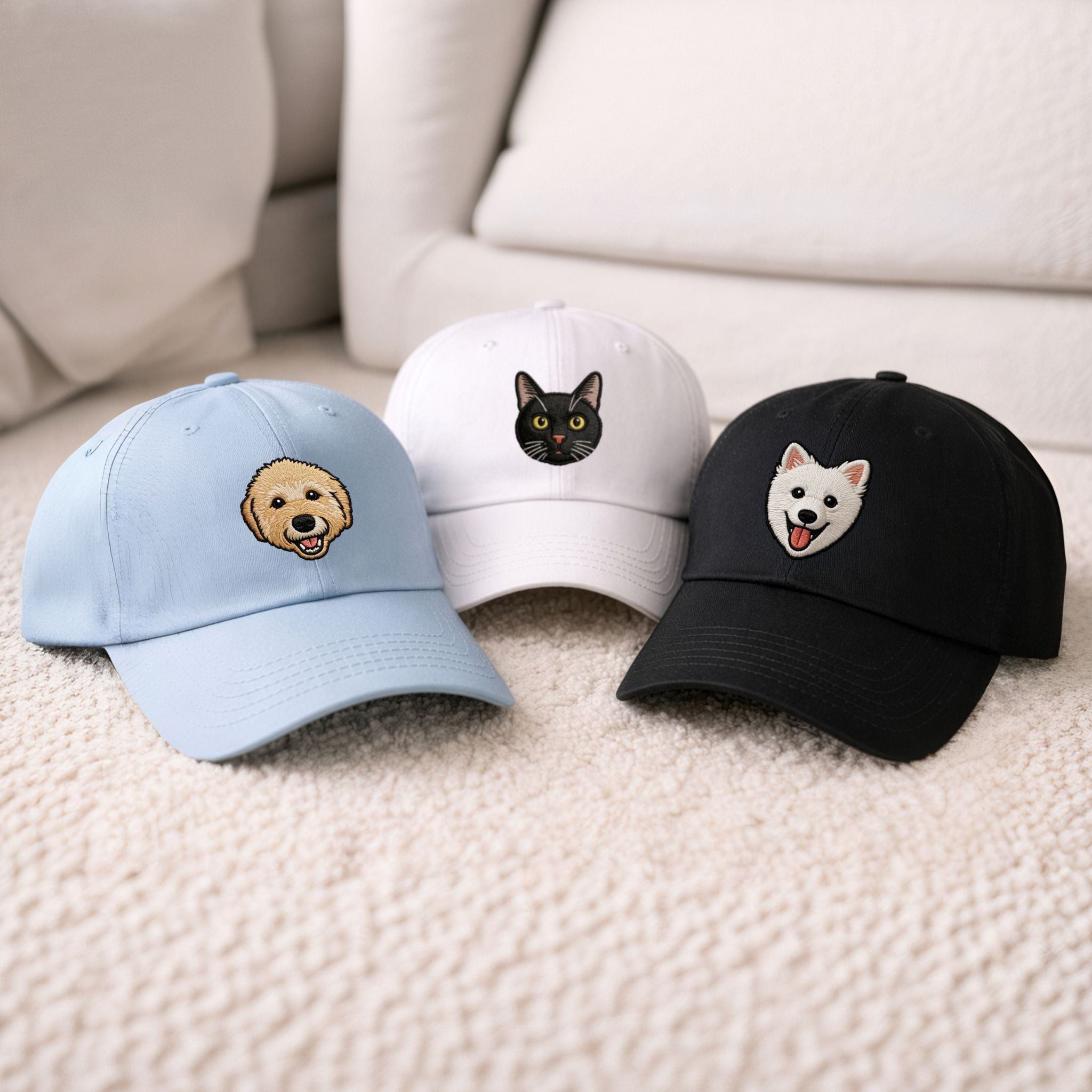 Custom Embroidered Pet Hat  - Pet Photo