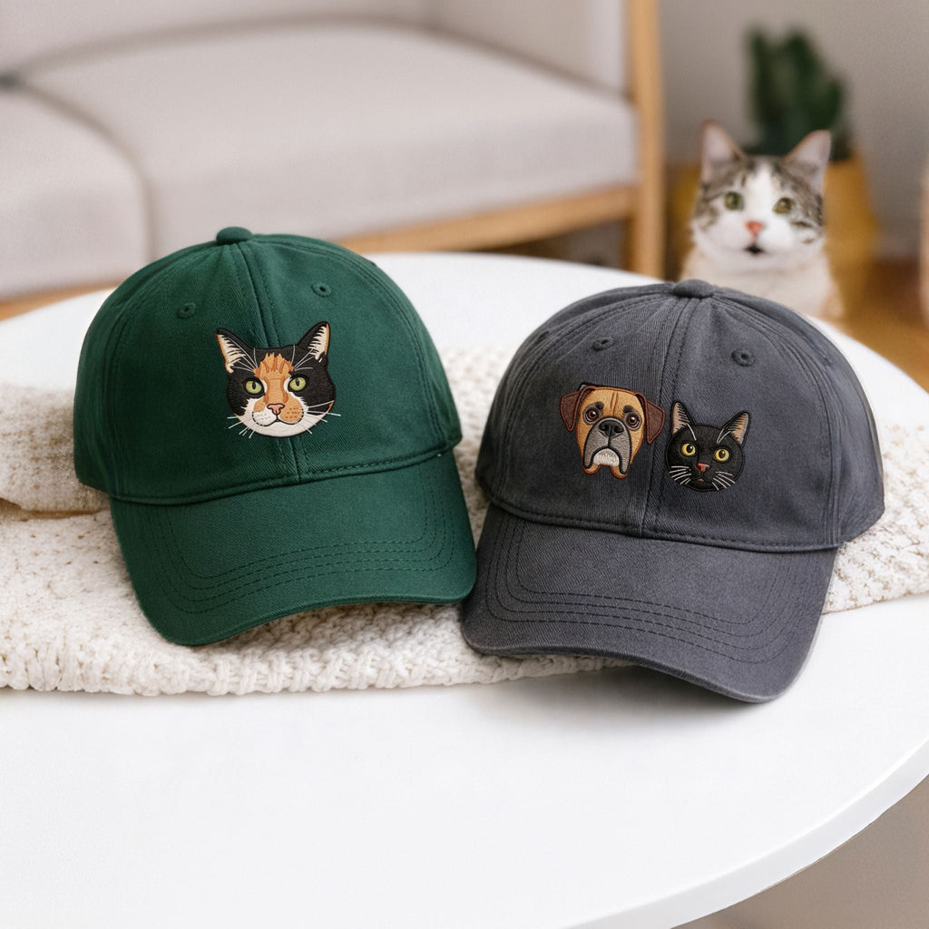 Custom Embroidered Pet Hat  - Pet Photo