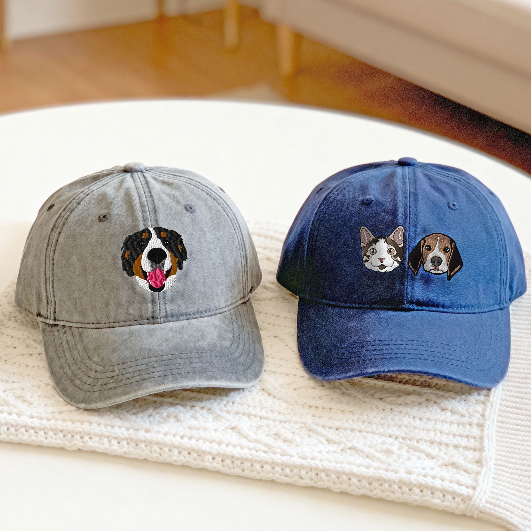 Custom Embroidered Pet Hat  - Pet Photo