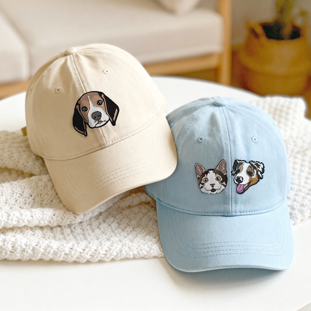 Custom Embroidered Pet Hat  - Pet Photo