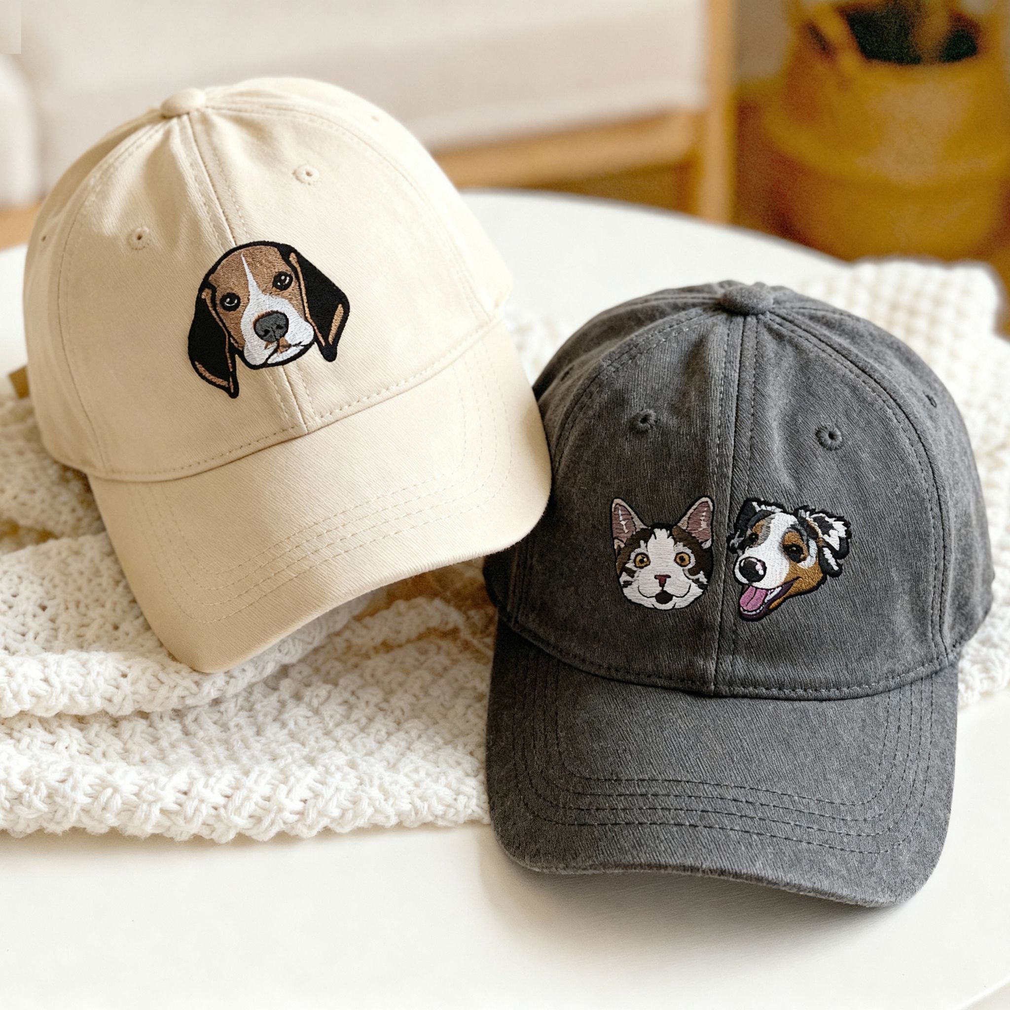 Custom Embroidered Pet Hat  - Pet Photo