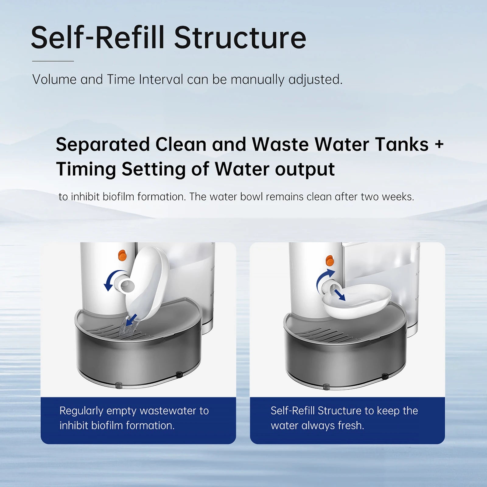 Smart Pet Water Fountain,3L Wireless Cat Water Fountain No Filter,Battery Operated Ultra Silent Cat Fountain Rechargeable